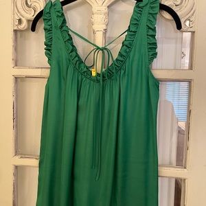 Rebecca Taylor Beautiful green Silk top size 8